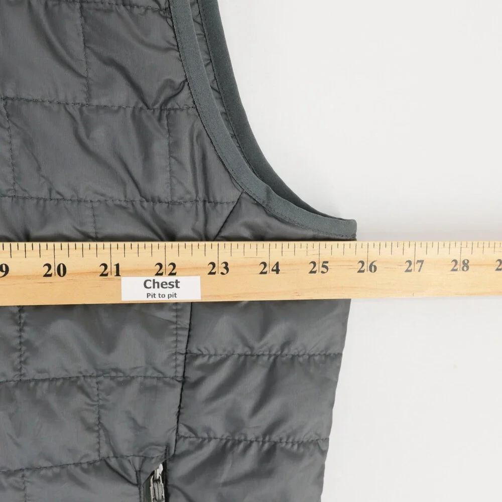 Patagonia Nano Puff Vest Mens XXL Gray Full Zip Primaloft Quilted Puffer